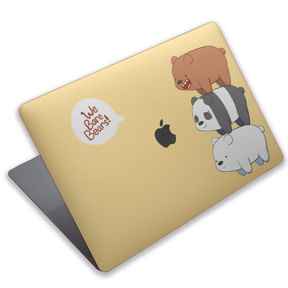 Cartoon We Bare Bears case for apple MacBook All Generations Air Pro - Picture 3 of 5